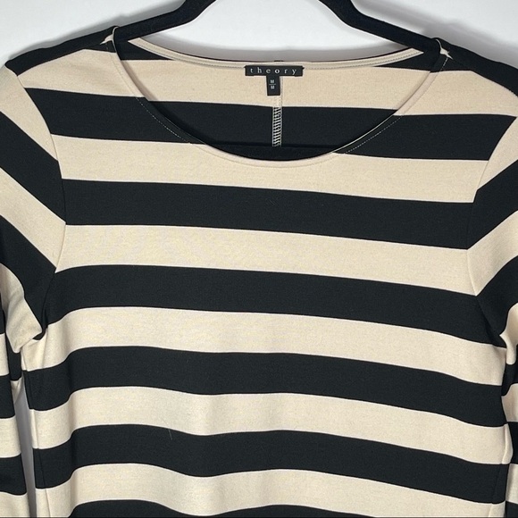 THEORY Striped Onita Dress Size Medium - Picture 10 of 16